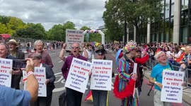 Campaigner Peter Tatchell at Pride 2022