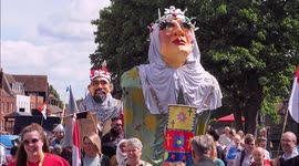 Canterbury Medieval Pageant parade brings city to life in Kent, UK