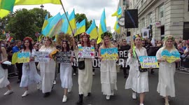 Ukraine Pride makes appearance at 50th anniversary London parade