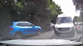 How annoying! Impatient driver does not give any leeway