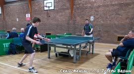 A superb table tennis rally between two great players!