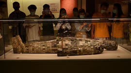 Eastern Han Dynasty Gilt Bronze Wisp Jade Clothing in Nanning, China