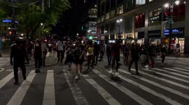 Protestors in NYC March in solidarity for Jayland Walker and his family