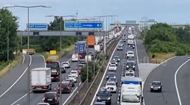 Protesters against the rising price of fuel start campaign of blockades across the UK