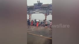 Eight killed after memorial arch collapses due to extreme weather in China