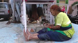 Hindu woman worship god amid relaxation in curfew in Udaipur