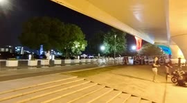 Chinese And Foreign Fighters Training Under The Bridge In Shanghai, China