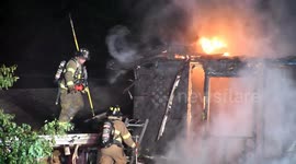 Firefighters battle dramatic house fire in Kulpmont, Pennsylvania ruled This fire has been ruled Arson