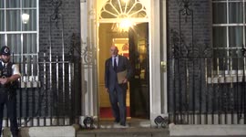 File footage shows Nadhim Zahawi walking out of 10 Downing Street when chancellor