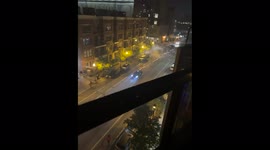 Man Drives by, Shooting Fireworks at Bystanders