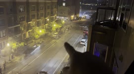 Multiple large fireworks exploding near apartments and bystanders on July 4 in Minneapolis