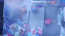Furious husband grapples with Buddhist monk 'trying to seduce his wife'