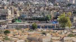 Israeli machineries demolish buildings in the old city in Hebron in the West Bank .