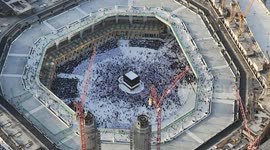 Thousands of Muslim worshippers circle the Kaaba in Mecca during Hajj