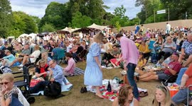 Hundreds of people attended Kew the Music - James Blunt at Kew Garden, London, UK