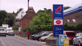 Petrol and diesel both over £2/litre at a service station in Kent, UK