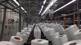 Mesmerizing threads leaving spools