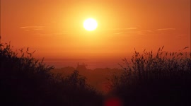 Stunning sunset in Kent as South East England, UK experiences heatwave