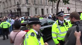 Bye Bye Boris blasts as crowds boo Boris Johnson who announces resignation outside 10 Downing Street