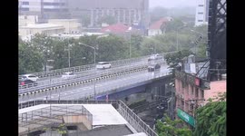 Heavy rain in Bangkok, Thailand, Asia