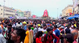 Millions of Hindu worshippers celebrate sacred chariot festival in east India