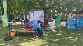 Hundreds of Muslims celebrate Eid Al-Adha in local park in Highbury, north London