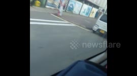 Huge fuel queue in Sri Lanka