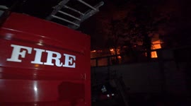 Sri Lankan prime minister's house ablaze