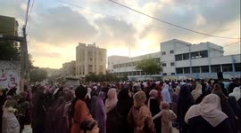Eid Al-Adha Prayers In Refugee Camp - Gaza
