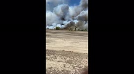 US: Vegetation Fire Breaks Out In Pittsburg, California