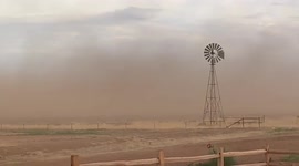 US: Gusty Winds Whip Up Dust Storm In Northern Texas
