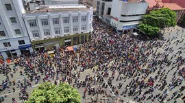 Sri Lankan president decide to step down after protesters storm his official residence
