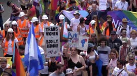 Thousands flock to the streets of Bristol during the annual Pride parade march 2022