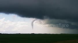 Tornado roping out near Paynton Saskatchewan