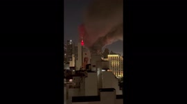 Large fire breaks out at commercial building in central Sao Paulo