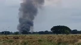 Myanmar military launches airstrike and sets fire to villages in 'retaliatory attack after losses'