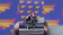 Stranger Things actor Joseph Quinn breaks down in tears at London Film and Comic Con after becoming overwhelmed with support from fans