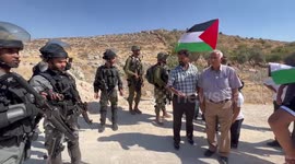 Palestinian protesters clash with Israeli forces in West Bank village