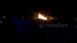 Recycling/Scrapyard fire Strong Mount Carmel Township Pennsylvania