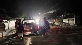 Flash floods swamp homes amid heavy rain in northeast Thailand