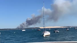 France: Wildfires Rage In Gironde