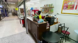 Small coffee shop at airport  in southern Thailand