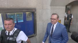 Kevin Spacey leaves Old Bailey in London following 'Not Guilty' plea