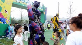Transformers in The Scenic Area In Yichang, Hubei, China