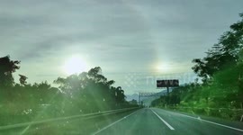 Double Sun Effect In Chongqing, China