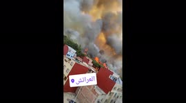 Firefighters battle as wildfires rage in northern Morocco
