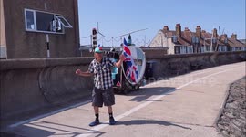 People enjoy warmth along the Kent Coast during UK Heatwave