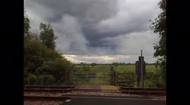 Strange face appearing in clouds (Pareidolia)