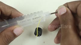 Savvy YouTuber shows how to build DIY battery tester using syringe
