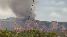 US: Committee Fire Burns Near Sedona, Arizona